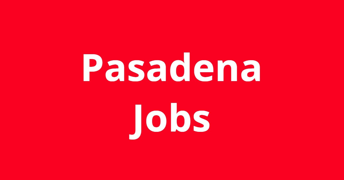 Pasadena part time job listings